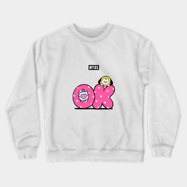 bt21 bts exclusive design 120 Crewneck Sweatshirt by Typography Dose